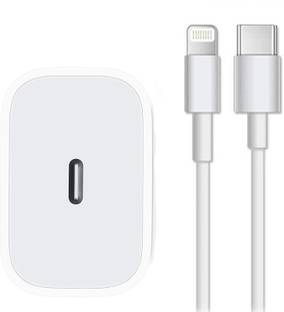 Quprak 20 W Quick Charge 3.1 A Wall Charger for Mobile with Detachable Cable