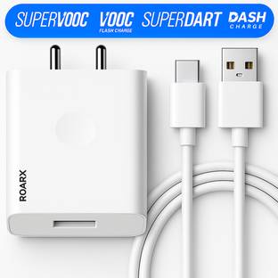 RoarX 33 W SuperVOOC 6 A Wall Charger for Mobile with Detachable Cable
