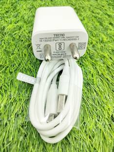 Tecno 2 A Wall Charger for Mobile with Detachable Cable