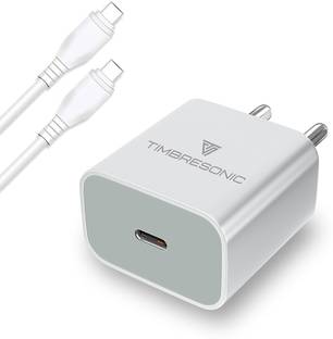 TIMBRESONIC 20 W PD 3 A Wall Charger for Mobile with Detachable Cable