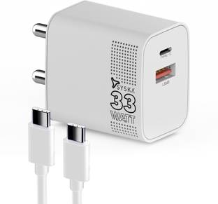 Syska 33 W 3 A Wall Charger for Mobile with Detachable Cable