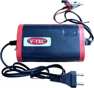 V-TEC Battery charger 12volt 2amp ups (7AH,12AH,14AH) batteries 4.5 ft Battery Jumper Starter