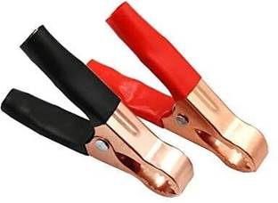 Crafts Haveli Large Alligator Clip Copper Plastic for Car Van Battery Test Jumper Lead 7.5 ft Battery Jumper Cable