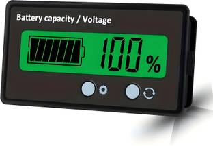 Robo Ocean Lithium Battery Capacity Indicator 12V-84V; 3 Strings Green Display Digital Battery Tester