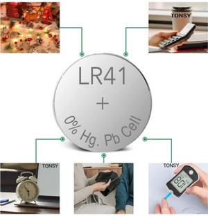 TONSY LR41 / AG3 / SR41 / 392a / 192 / L736 / 36A- Alkaline button  1.5v  Battery