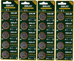 SSUO CR2032 Lithium Coin  3V, Suitable for use in CAR Key, GLUCOMETER  Battery