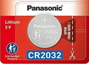Panasonic CR2032 Coin battery used for car key remotes,glucometers,AirTag,etc (Pack of 1)  Battery