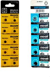 Flysmart Button Cell (Po10) & SR920SW 371 1.55V Micro Silver Oxide  Cell(Po5)  Battery