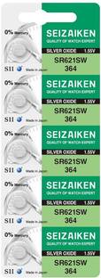 Nimida Seiz Aiken SR621SW / 364 Sil Oxide Coin  1.55 V | Pack of 5 for watch  Battery