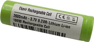 Ekavir 2600mAh Rechargable Lithiem  18650, Rechargable cell,  Battery