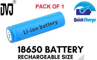 DVJ CERTIFIED 18650 CELL 3.7V BATTERY 2200 MAH FOR TORCH / DIY PROJECTS / SPEAKER बैटरी