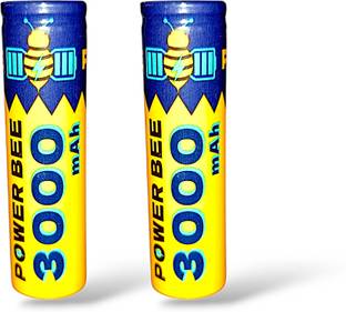 AVISRI 2 PCs 3000mAh 18650 Li-Ion Rechargeable(Bare Cell)High Performance 3.7V Battery Alternative Energy Electronic Hobby Kit