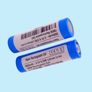 Ekavir lithium 18650 battery 2600mah li-ion 3.7V rechargeable battery cell  Battery