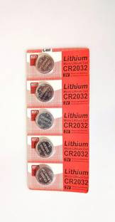 PREMBROTHERS LITHIUM CR2032 3V COIN CELL USED FOR LAPTOP,NOTEBOOK,CALCULATOR,REMOTE CONTROL & MANY 3V OPERATED DEVICES AS A DURABLE SOURCE OF POWER[1PACK OF 5 PCS]  Battery