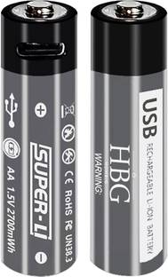 HumBiG AA USB Rechargeable Li-Ion  For Remote Control, Mouse, Small Fan, Toy  Battery