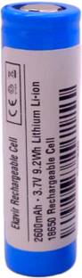 Ekavir 2600mah rechargeable Cell | 18650 rechargeable battery lithium cell li-ion 3.7V  Battery