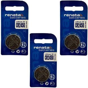 IMAGINEA 3 Pieces of Renata CR2450N Lithium Button Coin Cell  Swiss Made CR 2450 N  Battery