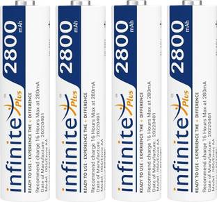 Envie 2800 mAh AA x 4 Infinite Plus High Capacity Ni-MH AA Rechargeable  Battery