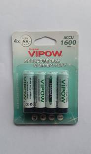 MICROUSB Vipow ACCU 1.2V 1600mAh AA Rechargeable NI-MH   Battery