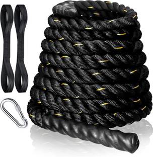 FirstFit Premium Poly Dacron Workout Rope for Core Strength Training Battle Battle Rope