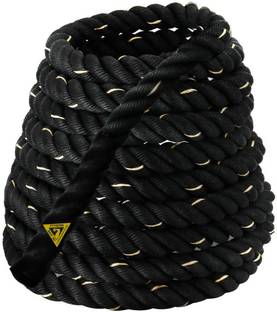 DE JURE FITNESS Pure Nylon Battle Rope for Indoor & Outdoor Exercise Battle Rope
