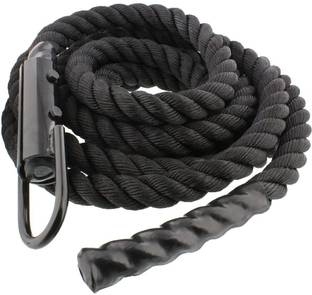 IRIS 1.5-inch Black Poly Dac Gym 7 meter Climbing Battle Rope