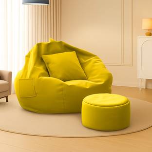 GIGLICK 4XL Tear Drop Bean Bag Cover  (Without Beans)