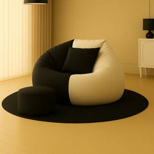SHIRA 24 4XL Tear Drop Bean Bag Cover  (Without Beans)