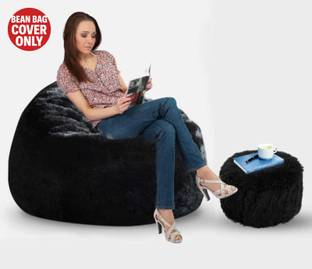 Deeku Art XXXL Pouffe Bean Bag Cover  (Without Beans)