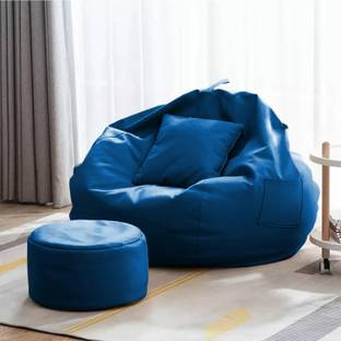 GIGLICK 4XL Tear Drop Bean Bag Cover  (Without Beans)