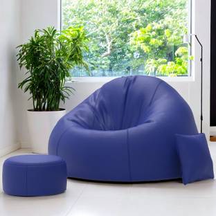 Devogue Jumbo Tear Drop Bean Bag Cover  (Without Beans)