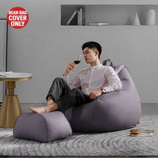 SHIRA 24 4XL Tear Drop Bean Bag Cover  (Without Beans)