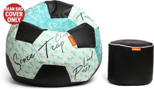 ORKA XXL Tear Drop Bean Bag Cover  (Without Beans)