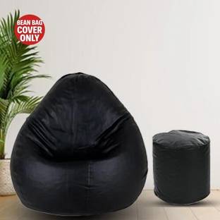 Gunj XXXL Tear Drop Bean Bag Cover  (Without Beans)