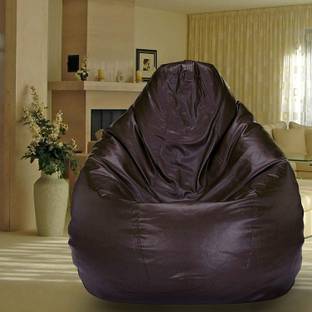 SHIRA 24 4XL Tear Drop Bean Bag Cover  (Without Beans)