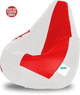 Gunj XL Tear Drop Bean Bag Cover  (Without Beans)