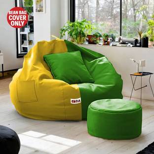 SHIRA 24 4XL Tear Drop Bean Bag Cover  (Without Beans)