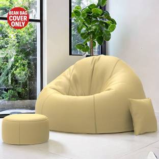 Devogue Jumbo Tear Drop Bean Bag Cover  (Without Beans)
