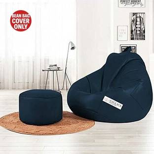 GIGLICK 4XL Tear Drop Bean Bag Cover  (Without Beans)