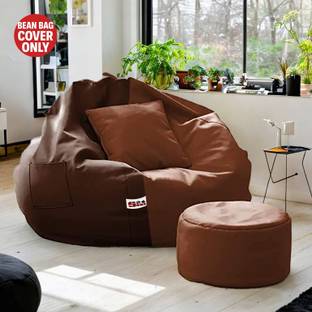 SHIRA 24 4XL Tear Drop Bean Bag Cover  (Without Beans)