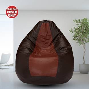 Gunj XL Tear Drop Bean Bag Cover  (Without Beans)