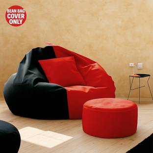 KARUTO 4XL Tear Drop Bean Bag Cover  (Without Beans)