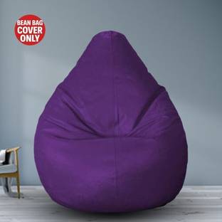 Gunj Large Tear Drop Bean Bag Cover  (Without Beans)