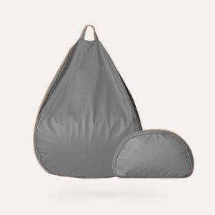 GIGLICK 4XL Bean Bag With Relaxing Curve Footrest Filled With Beans Bean Bag Chair  With Bean Filling