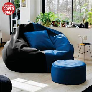 SHIRA 24 4XL Tear Drop Bean Bag Cover  (Without Beans)