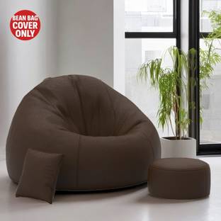 Devogue 4XL Tear Drop Bean Bag Cover  (Without Beans)