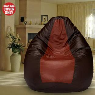 SHIRA 24 XXL Tear Drop Bean Bag Cover  (Without Beans)