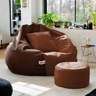 SHIRA 24 4XL Tear Drop Bean Bag Cover  (Without Beans)