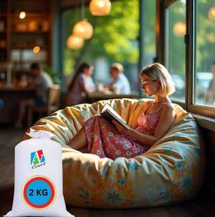 AV CART DIY Bean Bag Filler – 2 kg Pack for Custom Comfort Bean Bag Filler