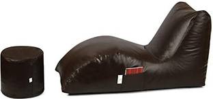 GIGLICK Jumbo Bean Bag Lounger Lounger Bean Bag  With Bean Filling